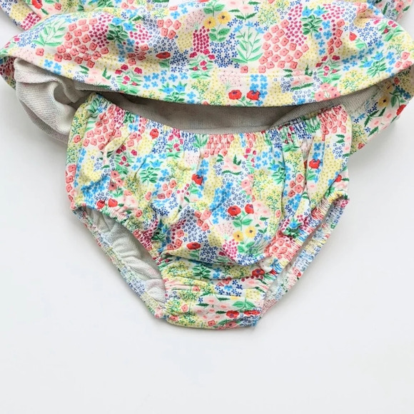 Gymboree Baby Girl Short Sleeves Floral Print Dress - Picture 4 of 7